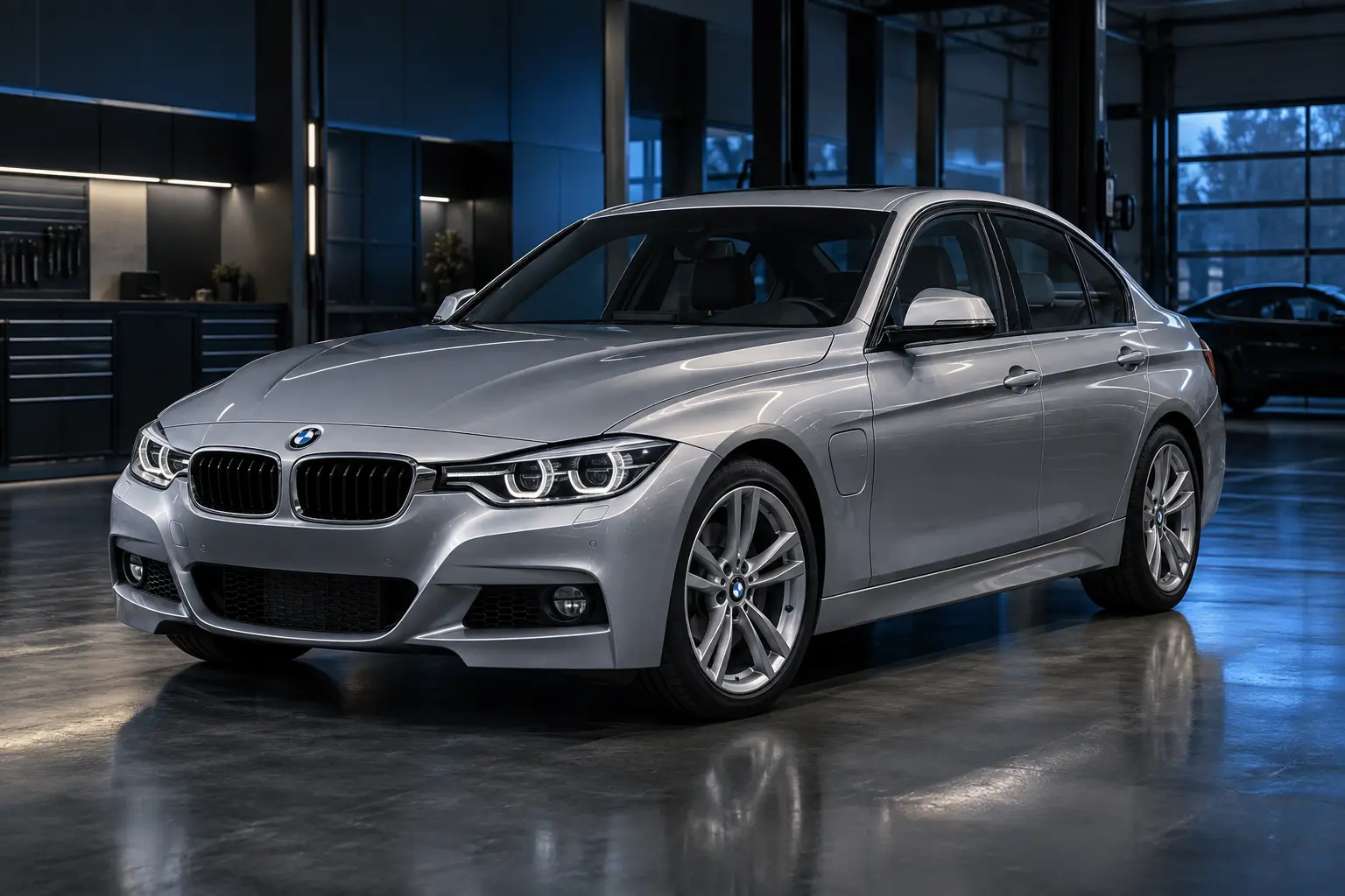 BMW 330e F30 in officina