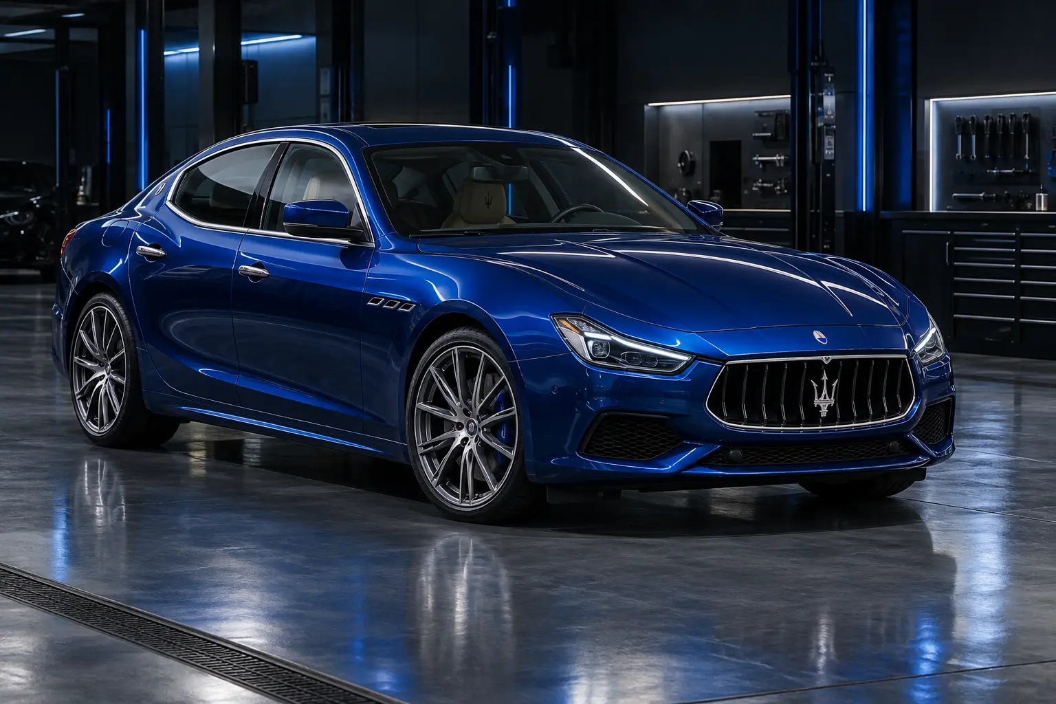 Maserati Ghibli in officina