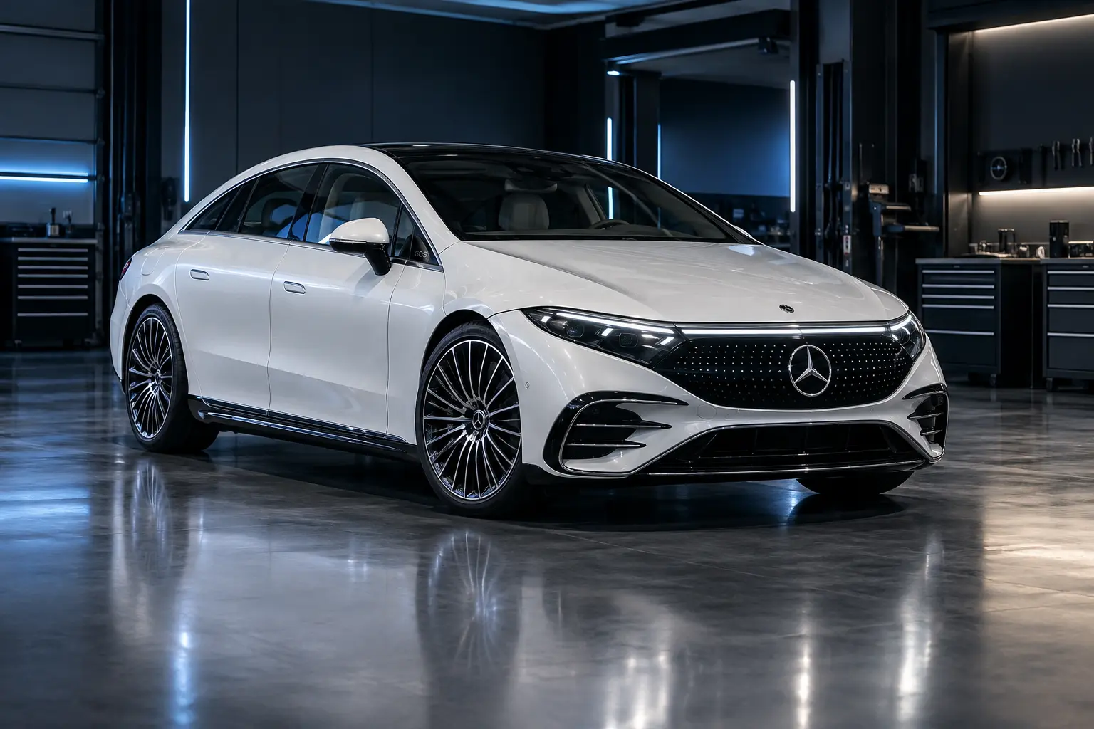 Mercedes-Benz EQS V297 in officina