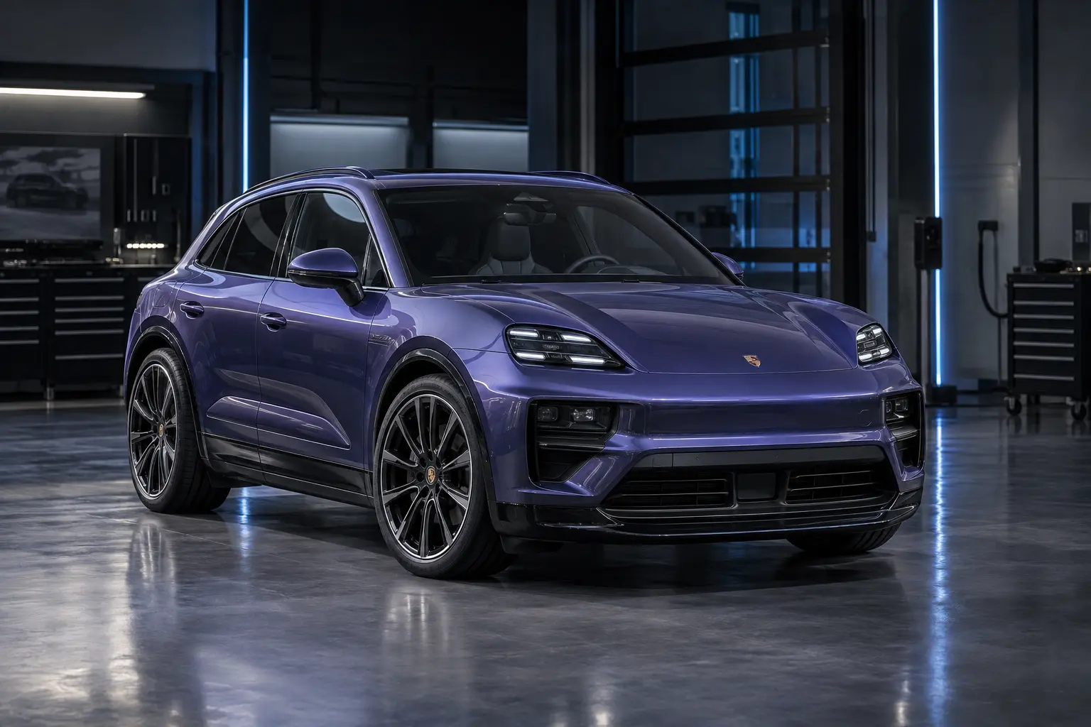 Porsche Macan Electric XAB in officina